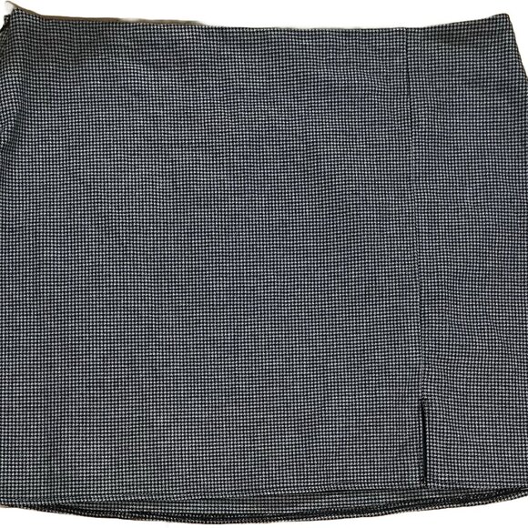 Old Navy Heritage Mini Lined Houndstooth Skirt Grey/Black XXL NWOT - Picture 2 of 4